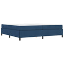 Box spring seng med madras Blå 200 x 200 cm Stof