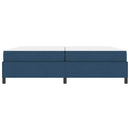 Box spring seng med madras Blå 200 x 200 cm Stof