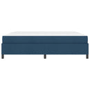 Box spring seng med madras Blå 200 x 200 cm Stof