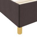 Sengestel med madras Mørk Brun 80 x 200 cm Stof