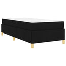 Sengestel med madras Sort 90 x 190 cm Stof