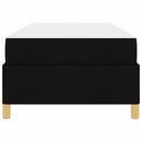Sengestel med madras Sort 90 x 190 cm Stof