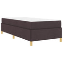 Sengestel med madras Mørk Brun 90 x 190 cm Stof