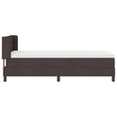Box spring seng med hovedgærde Mørk Brun 200 x 90 cm Stof