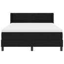 Box spring seng med hovedgærde Sort 200 x 160 cm Stof