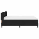 Box spring seng med hovedgærde Sort 200 x 160 cm Stof