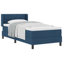 Box spring seng med hovedgærde Blå 200 x 80 cm Stof