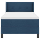 Box spring seng med hovedgærde Blå 200 x 80 cm Stof