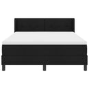 Box spring seng med hovedgærde Sort 200 x 140 cm Stof