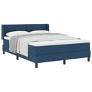 Box spring seng med hovedgærde Blå 200 x 160 cm Stof