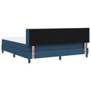 Box spring seng med hovedgærde Blå 200 x 180 cm Stof