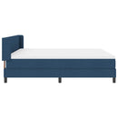 Box spring seng med hovedgærde Blå 200 x 180 cm Stof