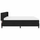 Box spring seng med hovedgærde Sort 200 x 200 cm Stof