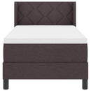 Box spring seng med pude Mørk Brun 200 x 80 cm Stof