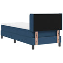 Box spring seng med hovedgærde Blå 200 x 80 cm Stof