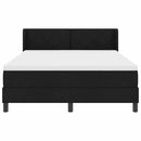 Box spring seng med hovedgærde Sort 200 x 140 cm Stof