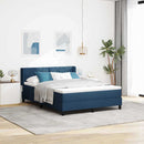 Box spring seng med hovedgærde Blå 200 x 160 cm Stof