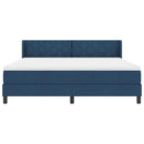 Box spring seng med hovedgærde Blå 200 x 180 cm Stof