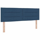 Box spring seng med madras med hovedgærde Blå 200 x 160 cm Stof