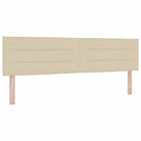 Box spring seng med madras Creme 200 x 180 cm Stof