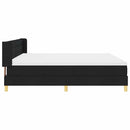 Box spring seng med madras Sort 200 x 200 cm Stof