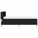 Box spring seng med hovedgærde Sort 200 x 100 cm Stof