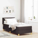 Box spring seng med hovedgærde Mørk Brun 200 x 80 cm Stof