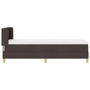 Box spring seng med hovedgærde Mørk Brun 200 x 80 cm Stof