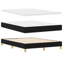 Box spring seng med hovedgærde Sort 190 x 140 cm Stof