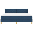 Box spring seng med hovedgærde Blå 200 x 180 cm Stof