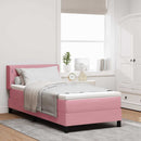 Box spring seng med hovedgærde Lyserød 200 x 100 cm Fløjl