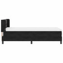 Box spring seng med hovedgærde Sort 200 x 80 cm Fløjl