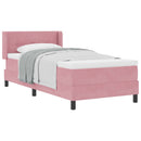 Box spring seng med hovedgærde Lyserød 200 x 100 cm Fløjl