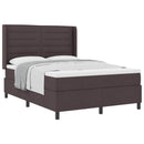 Box spring seng med pude Mørk Brun 190 x 140 cm Stof