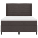 Box spring seng med pude Mørk Brun 200 x 140 cm Stof