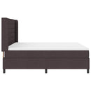 Box spring seng med pude Mørk Brun 200 x 180 cm Stof