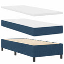 Box spring seng med pude med hovedgærde Blå 200 x 80 cm Stof