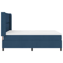 Box spring seng med pude med hovedgærde Blå 200 x 140 cm Stof