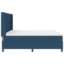 Box spring seng med pude med hovedgærde Blå 200 x 180 cm Stof