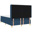 Box spring seng med hovedgærde Blå 140 x 190 cm Stof