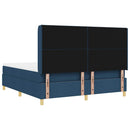 Box spring seng med hovedgærde Blå 180 x 200 cm Stof