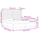 Box spring seng med madras Lyserød 180 x 200 cm Fløjl