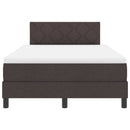 Box spring seng med pude Mørk Brun 120 x 200 cm Stof