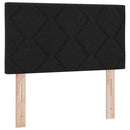 LED Box Spring Bed med pude Sort 80 x 200 cm Stof