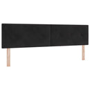 LED Box Spring Bed med madras med LED Sort 180 x 200 cm Fløjl