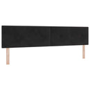 LED Box Spring Bed med madras med LED Sort 200 x 200 cm Fløjl