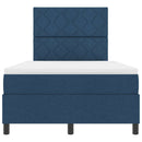 Box spring seng med madras med LED Blå 120 x 200 cm Stof