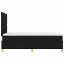 LED Box Spring Bed med hovedgærde Sort 120 x 200 cm Stof