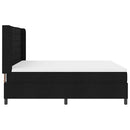 LED Box Spring Bed med madras Sort 180 x 200 cm Stof