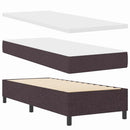 LED Box Spring Bed med pude Mørk Brun 80 x 200 cm Stof